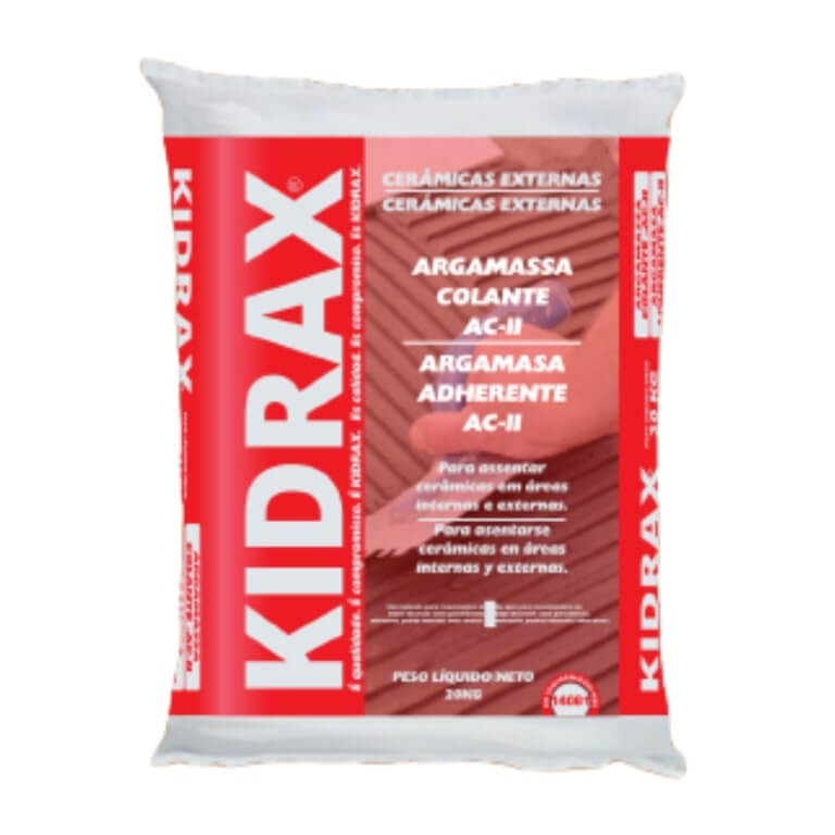 argamassa colante ac2 20kg kidrax