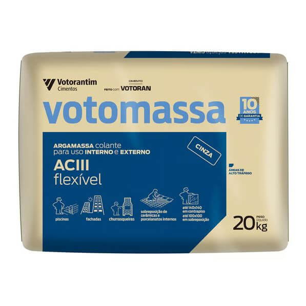 argamassa colante ac3 20kg votoran