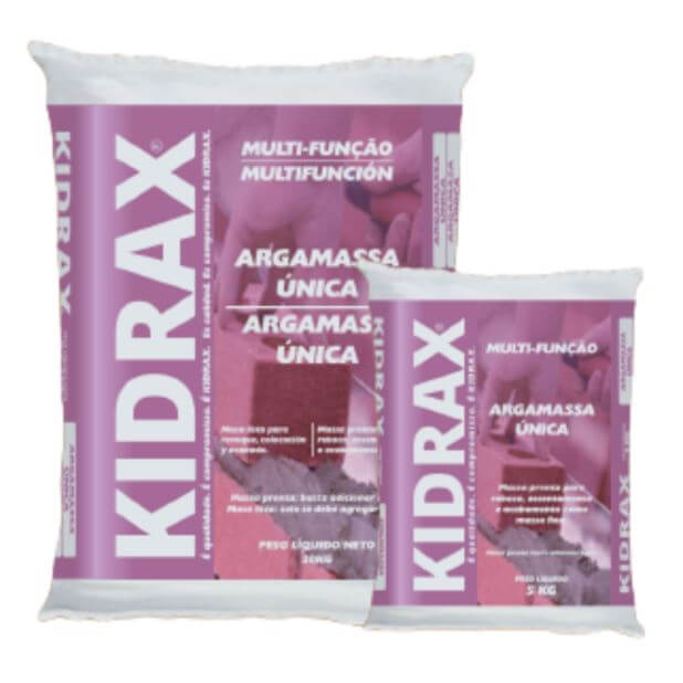 argamassa única kidrax 20kg
