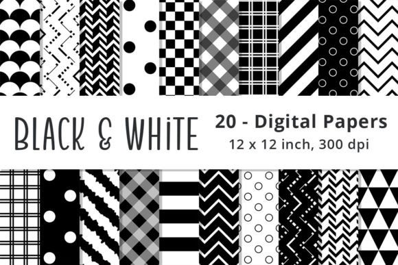 Black and white pattern collection