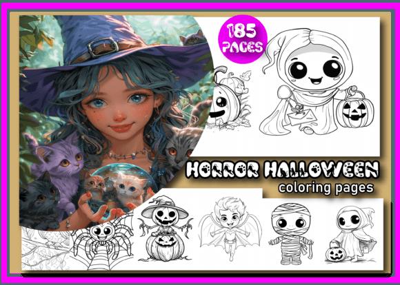 Halloween Witch Girl Coloring Page