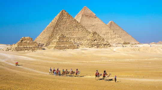 Photo of Giza pyramids