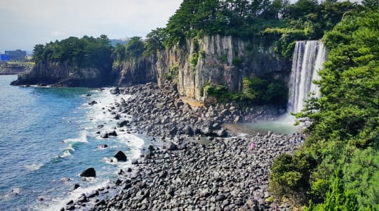 Photo of Jeongbang waterfall