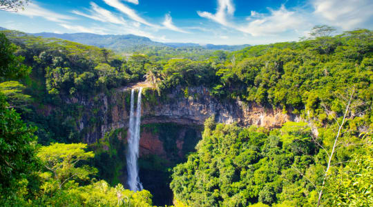 Photo of Chamarel waterfalls