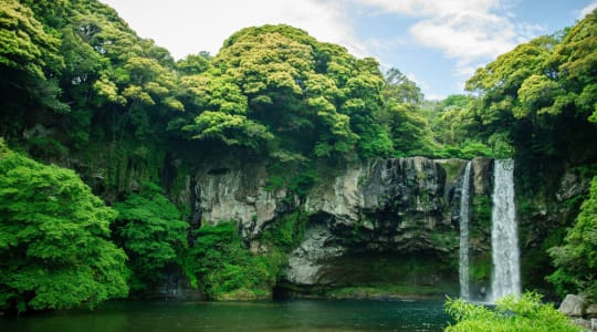 Photo of Cheonjiyeon waterfall