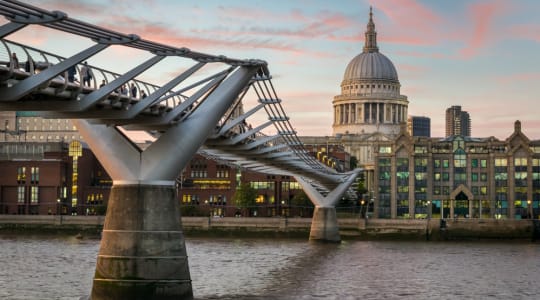 Photo of Millennium Bridge London