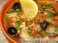 Фото к рецепту: Солянка мясная с грибами Фото к рецепту: Солянка мясная с грибами