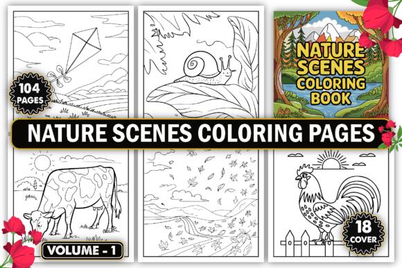Nature Scenes Coloring Pages Collection