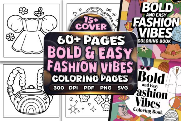 Bold Easy Fashion Vibes Coloring Pages