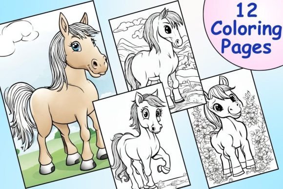 Cute Horse Coloring Pages Collection