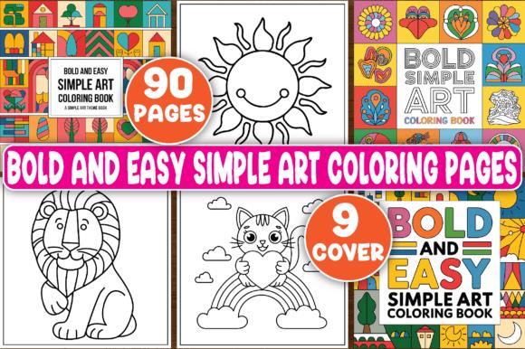 Bold and Easy Coloring Book Cover