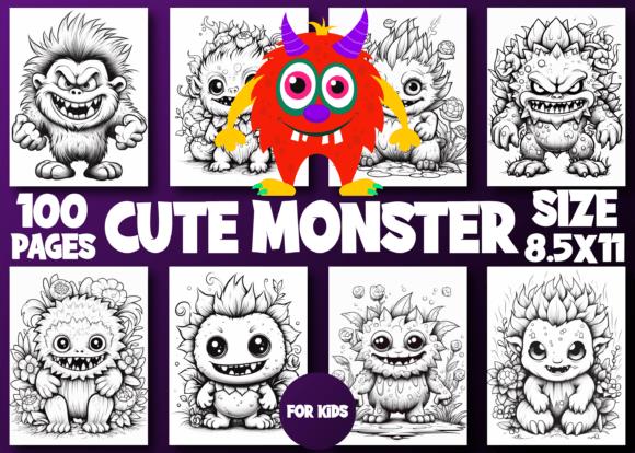Cute Monster Coloring Pages