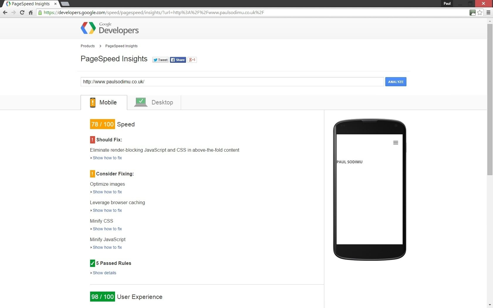 Google page speed test Google page speed test