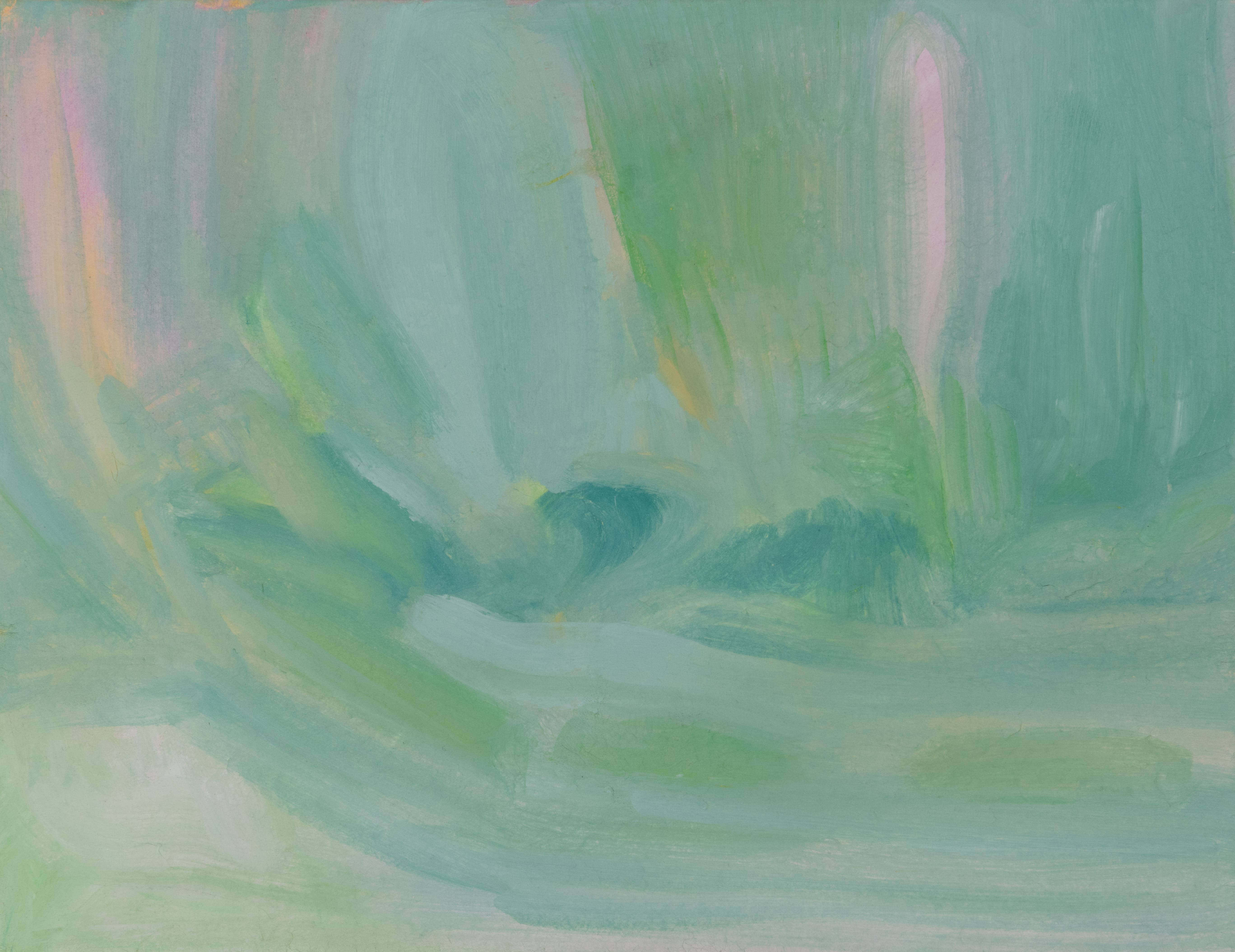 7.마을, 23x30cm, pigment on Hanji, 2018.jpg