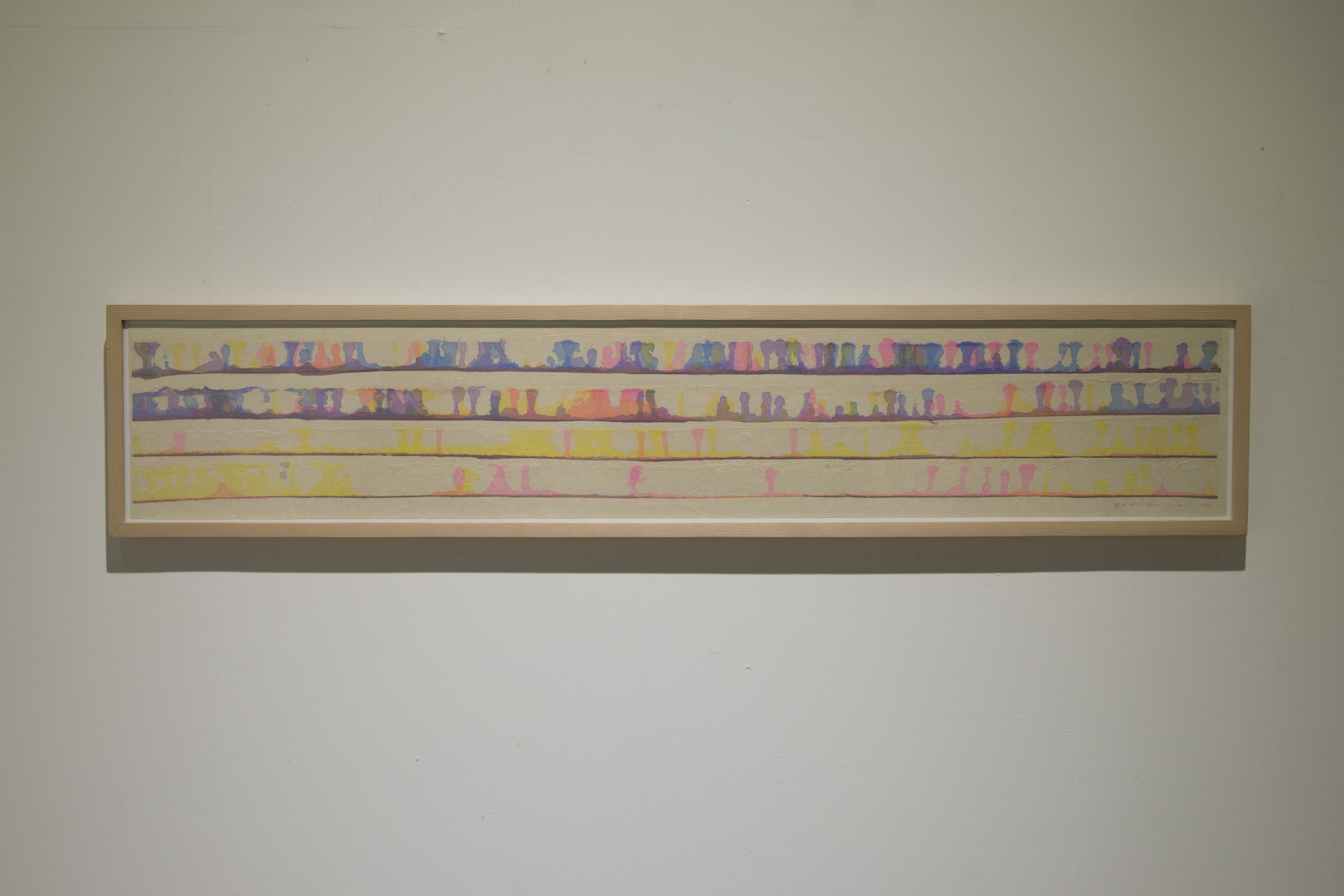 5.상(像)에 대한 드로잉,20x110cm,장지에 채색,2016.JPG