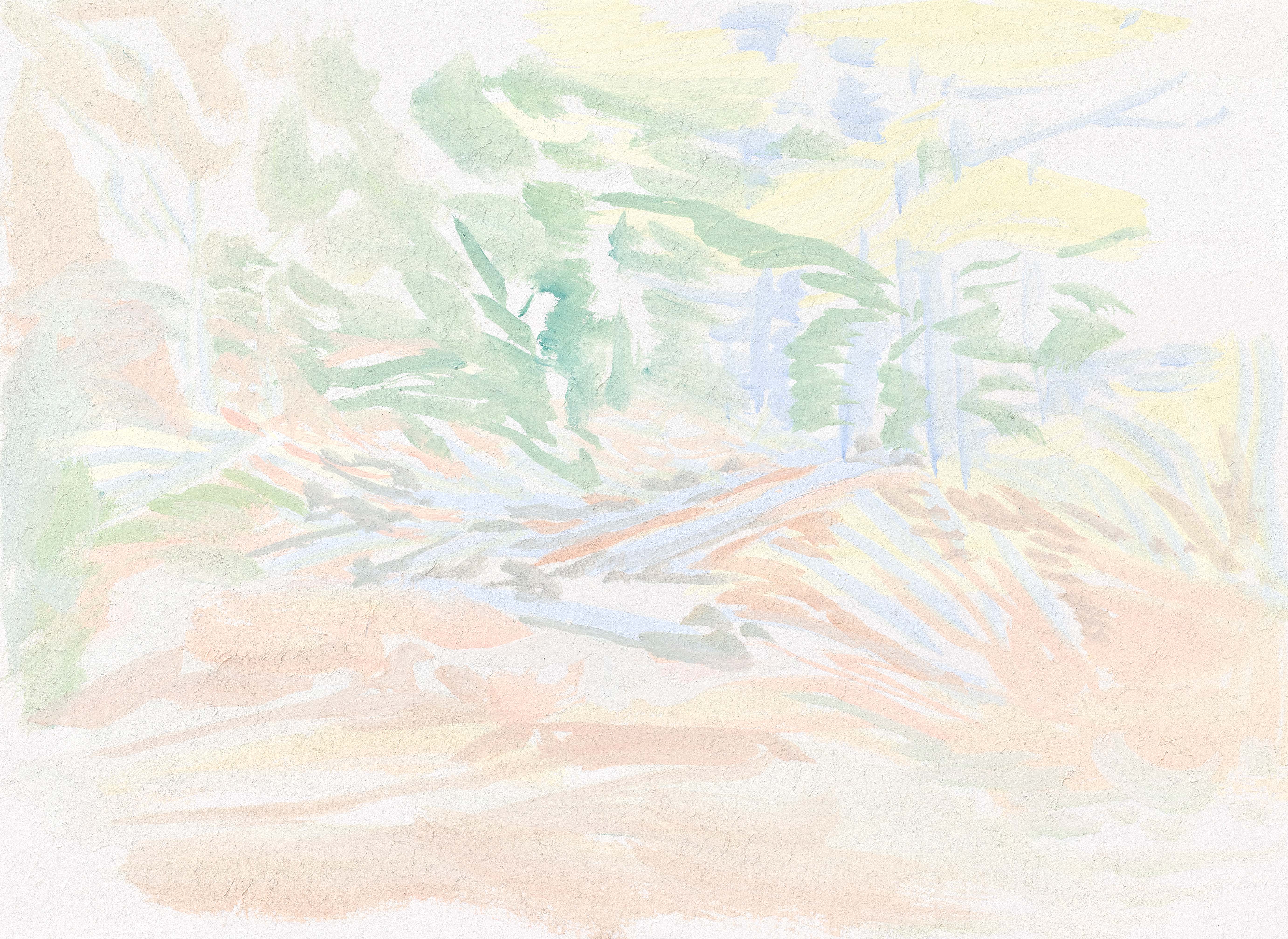 2023, ‘Woodnotes’, 24x33cm, pigment on Jangi