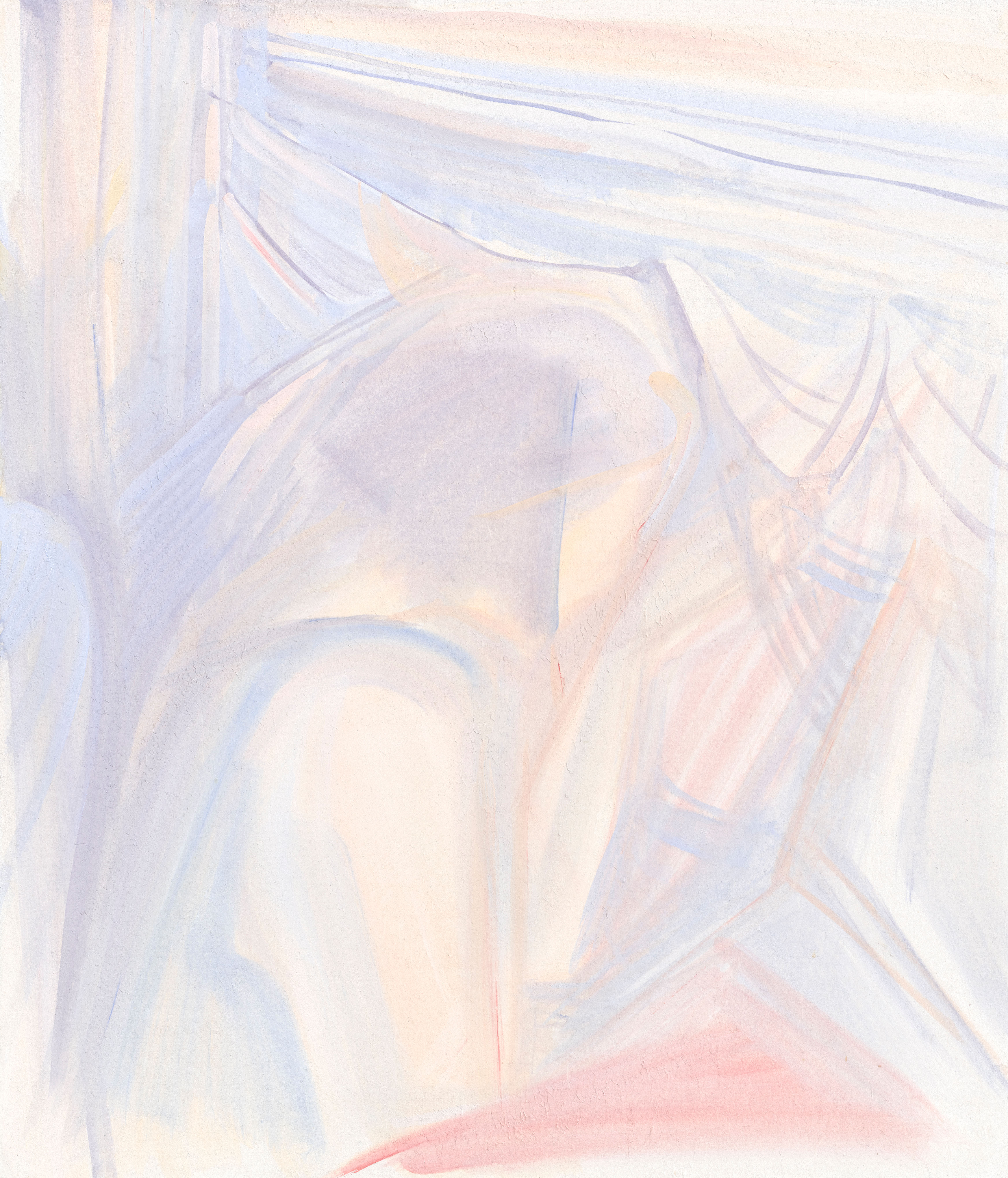 2023, ‘A Soft Lightpurple’, 53x45.5cm, pigment on Jangi