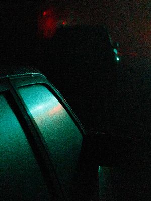 3am, outside,reflexion, black,green