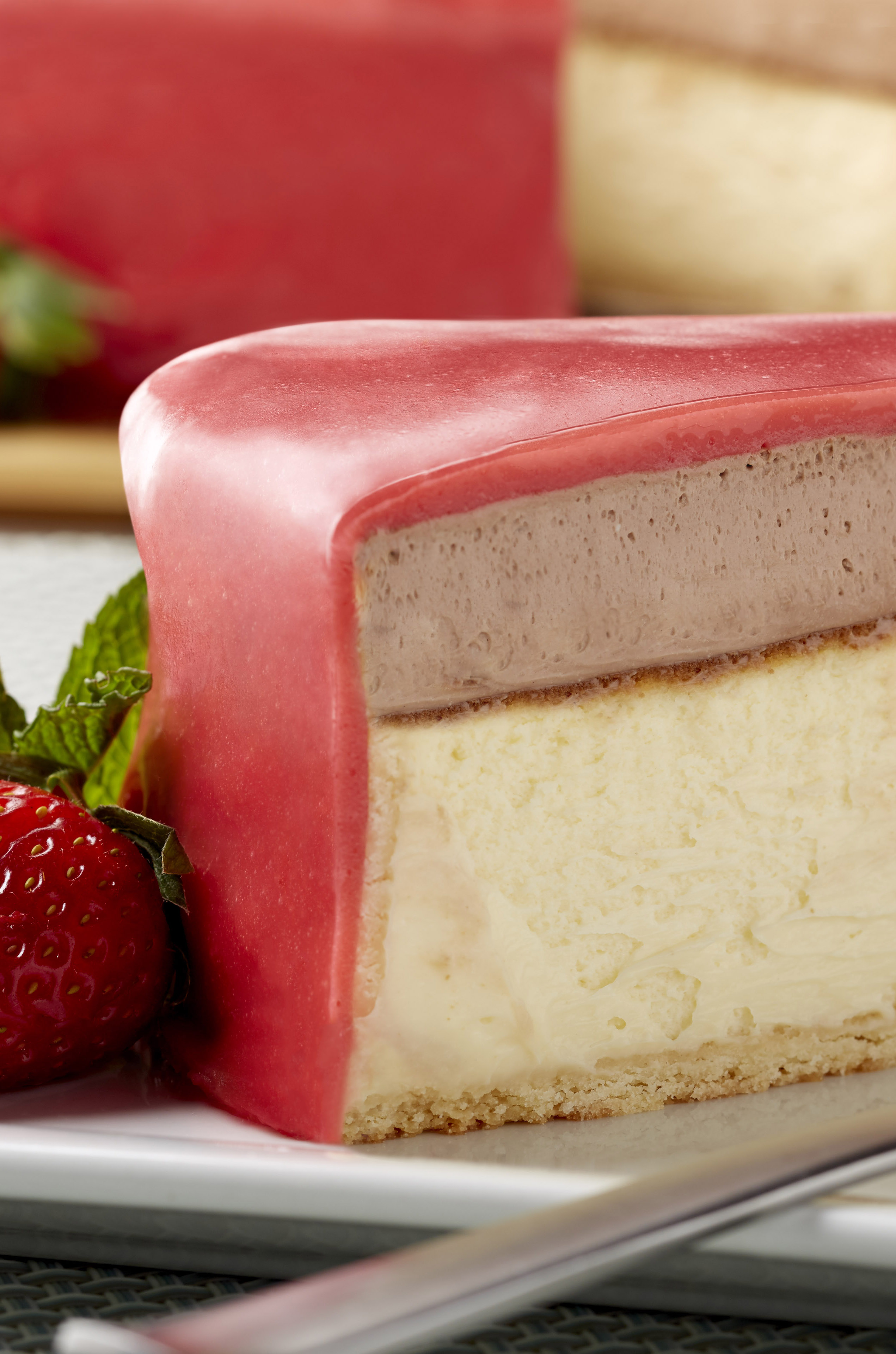 A Sweet Strawberry Mirror Glaze For Mousse Cakes Or Cheesecakes Photo Of Strawberry Puree Mirror Glaze