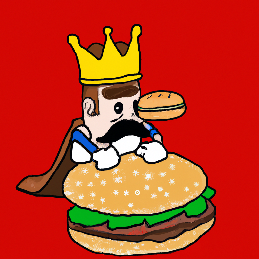 burger king eating super mario