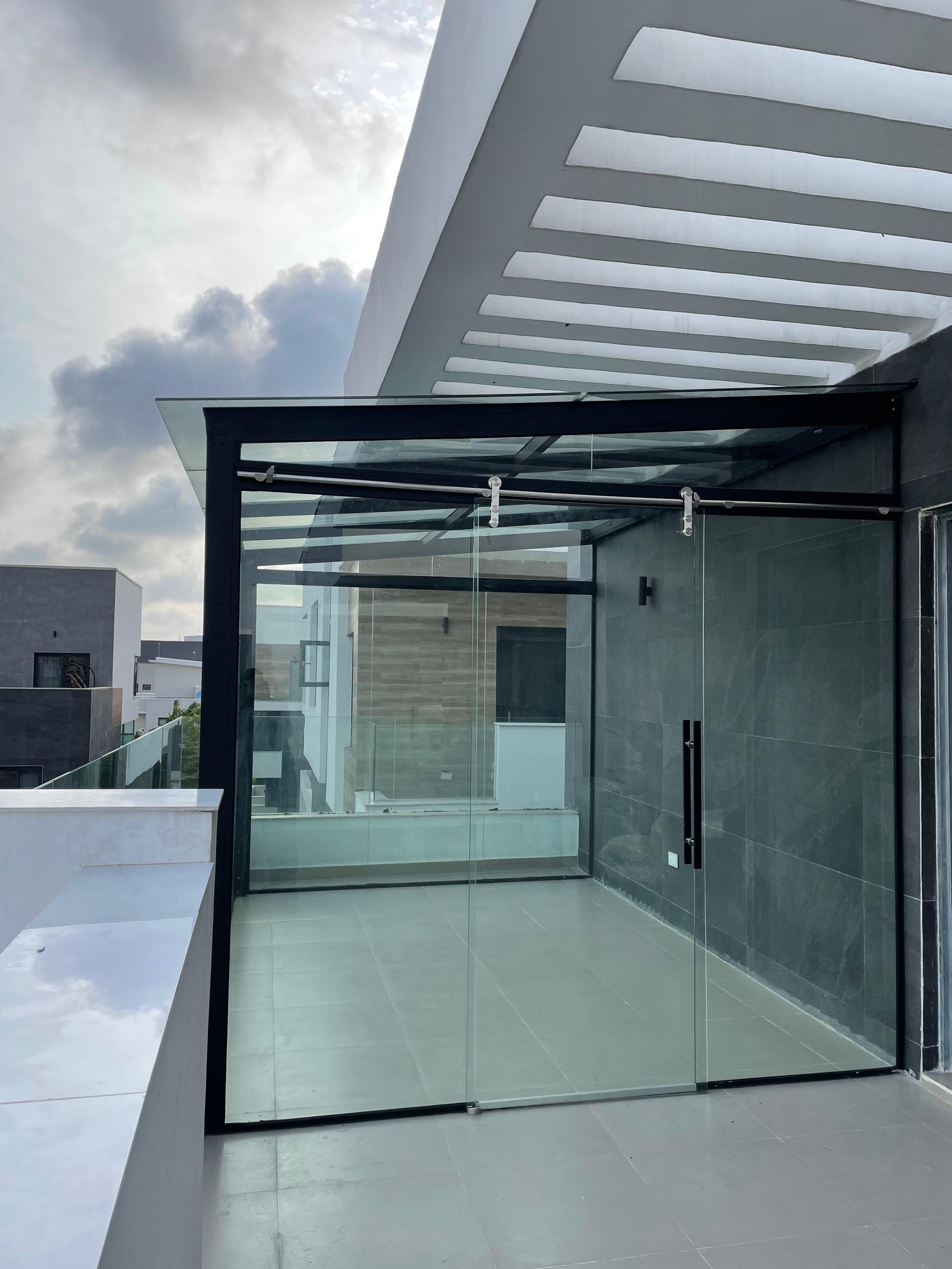 Rooftop Penthouse Glass Enclosure & Sliding System