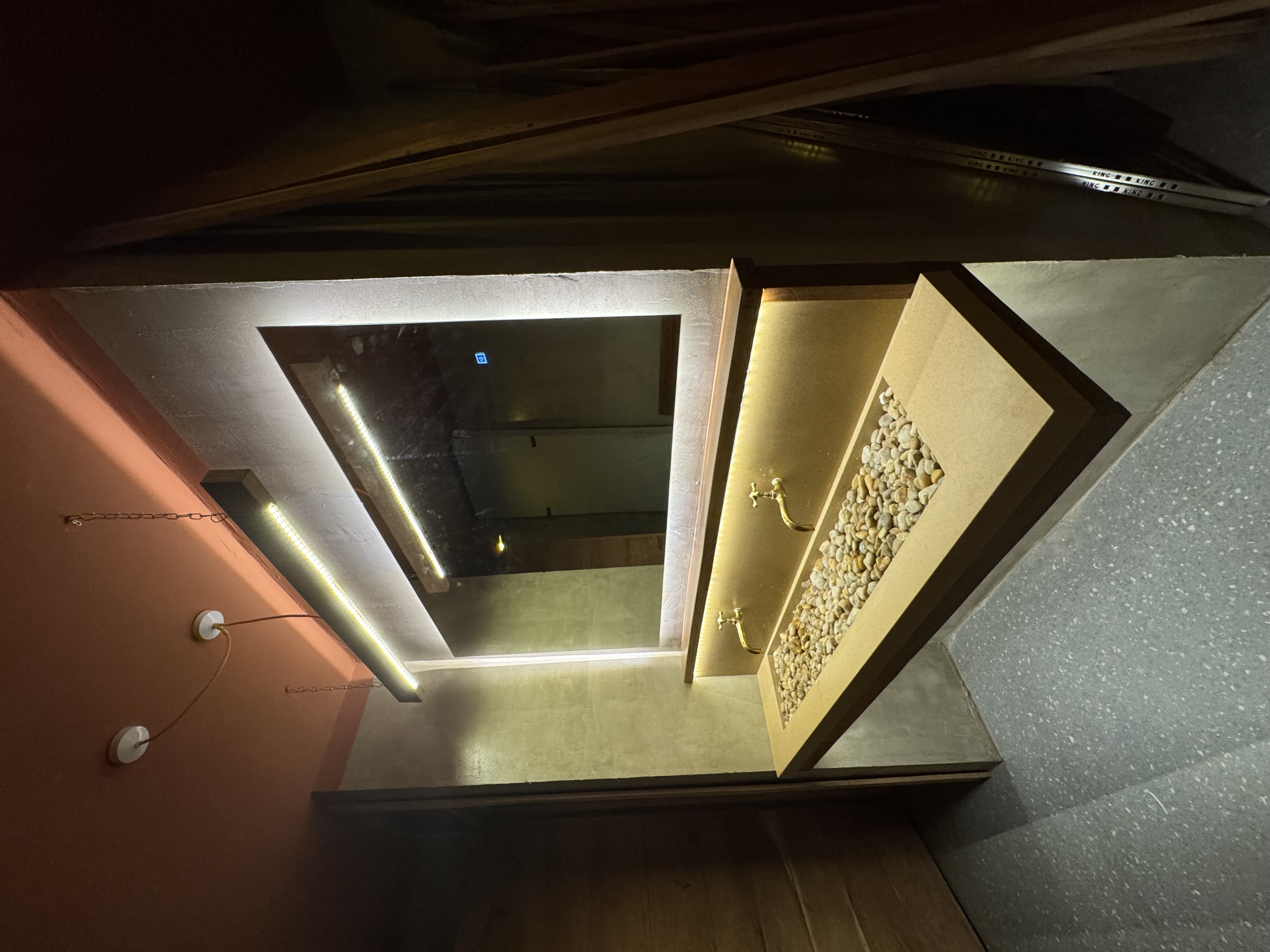 Bespoke Backlit Architectural Mirror & Vanity System