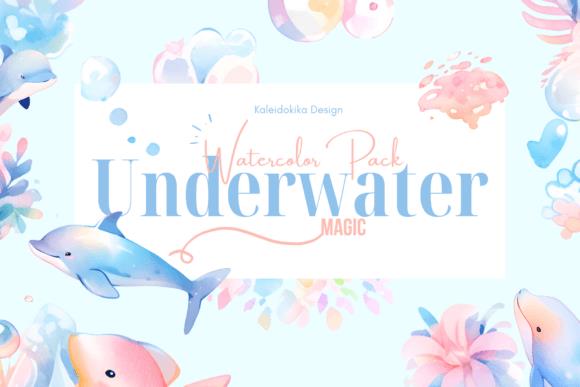 Underwater Magic Watercolor Scene
