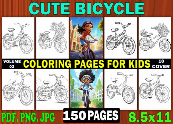 Cute Bicycle Coloring Pages for Kids