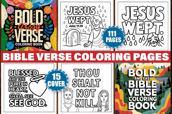Bold and Easy Bible Verse Coloring Pages Collection