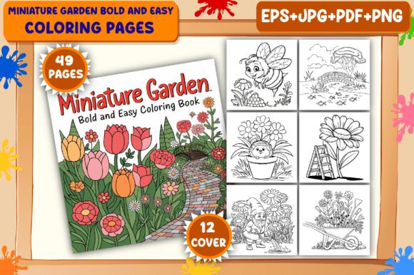 Miniature Garden Coloring Book Preview