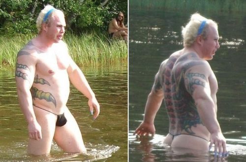 Александр Шпак на речке