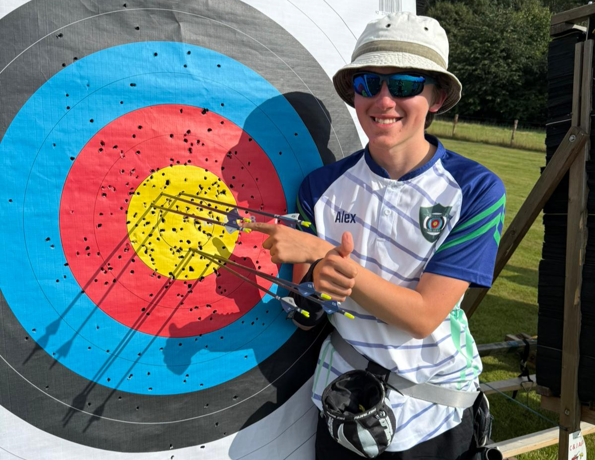 Alex Hollinshead selected for West Midlands Archery Team in regional match image