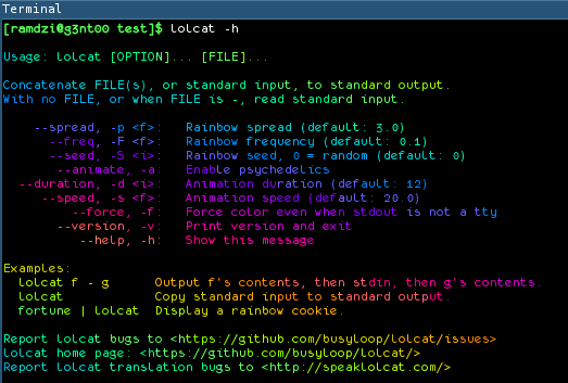 Nuansa Pelangi di Command Line Linux