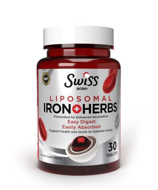 Swiss Bork Liposomal iron + Herbs