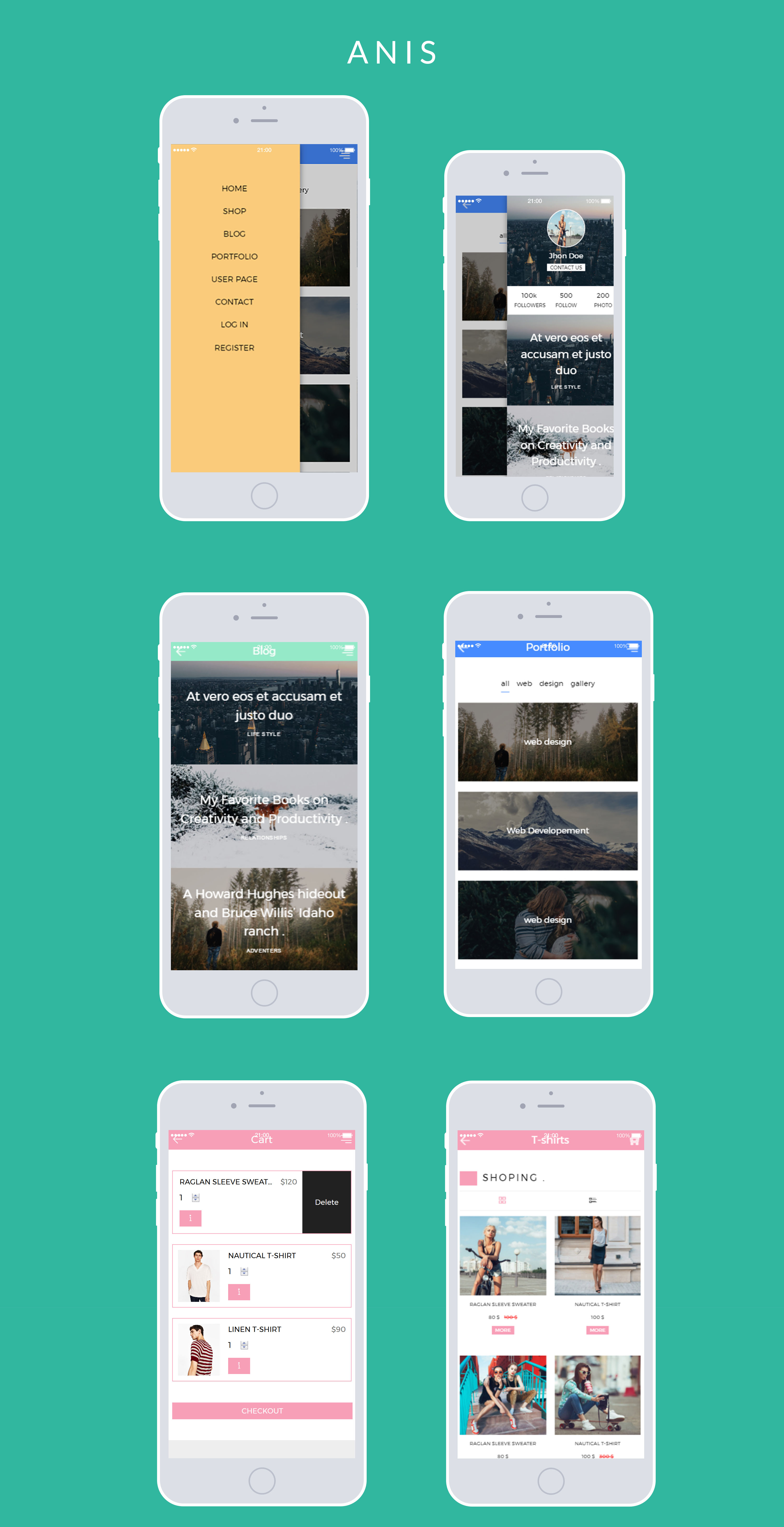 Anis - Multipurpose Mobile Template