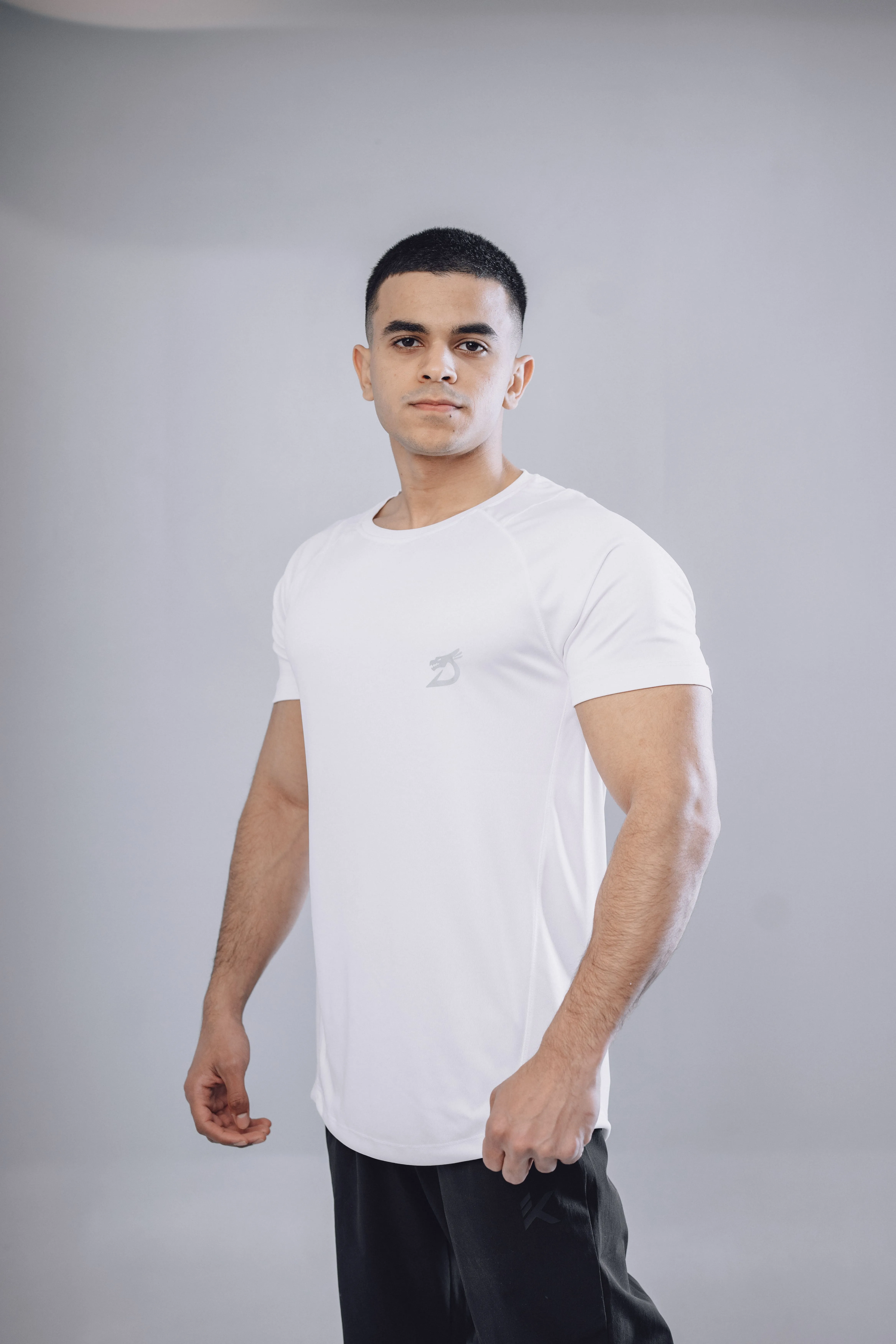 تيشيرت رجالي خامة بوليستر - Dragon White