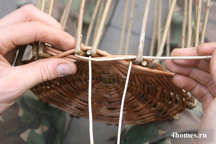 Корзины из лозы и ивы пошаговая инструкция для начинающих