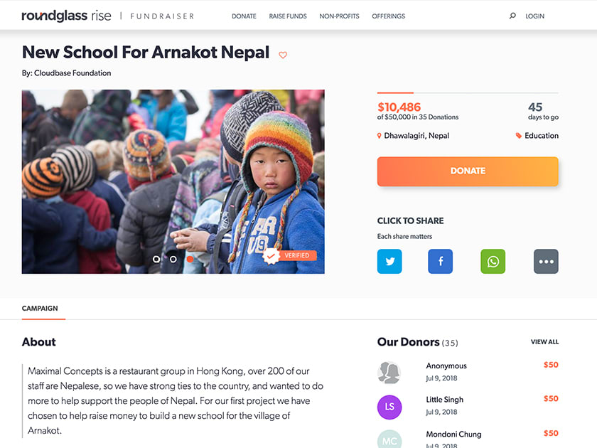 FUNDRAISER All-in-one Online Fundraising