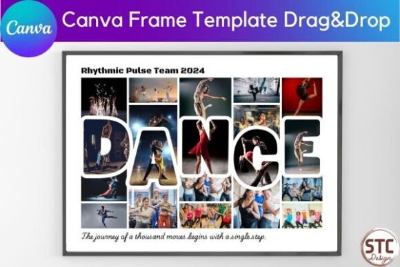 Rhythmic Pulse Dance Collage Template