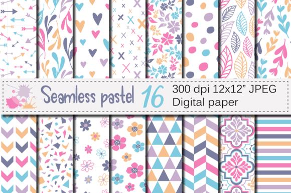 Seamless Pastel Digital Paper Patterns Collection