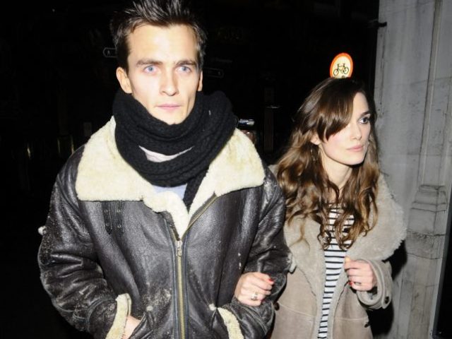 Keira Knightley and Rupert Friend at J Sheekey restaurant, London, UK