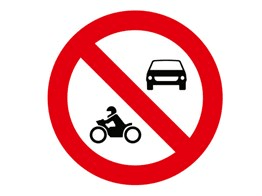 Motorlu Taşıt Giremez Levhası TT-18 levhası fotoğrafı Motorlu Taşıt Giremez Levhası TT-18 levhası fotoğrafı
