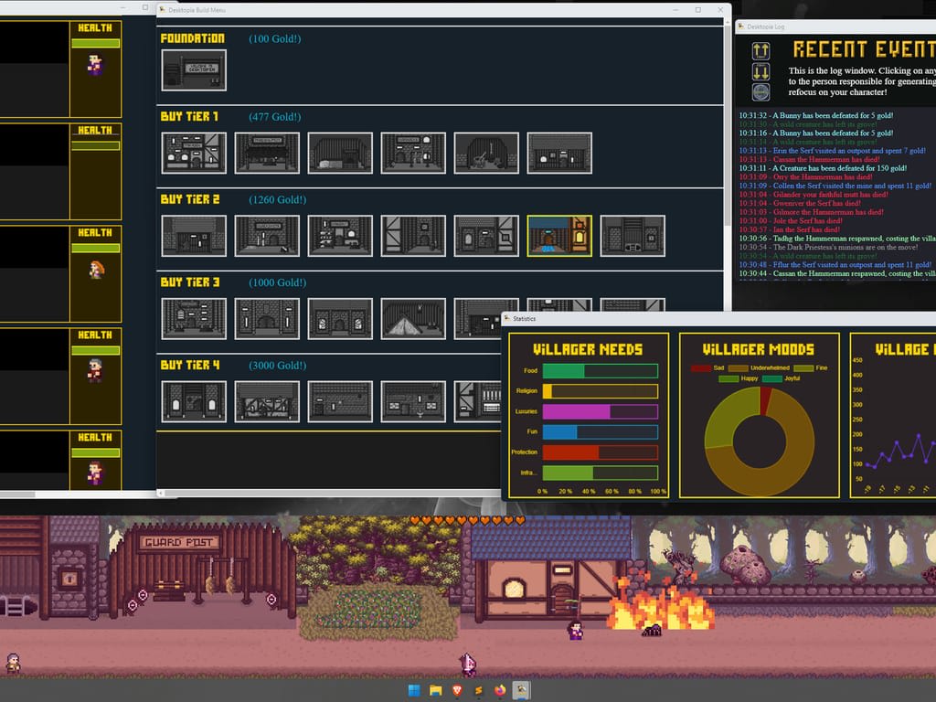 How Long Does it Take to Download Desktopia: A Desktop Village Simulator?