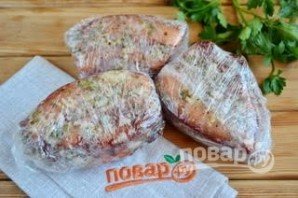 Сало в луковой шелухе - фото шаг 7