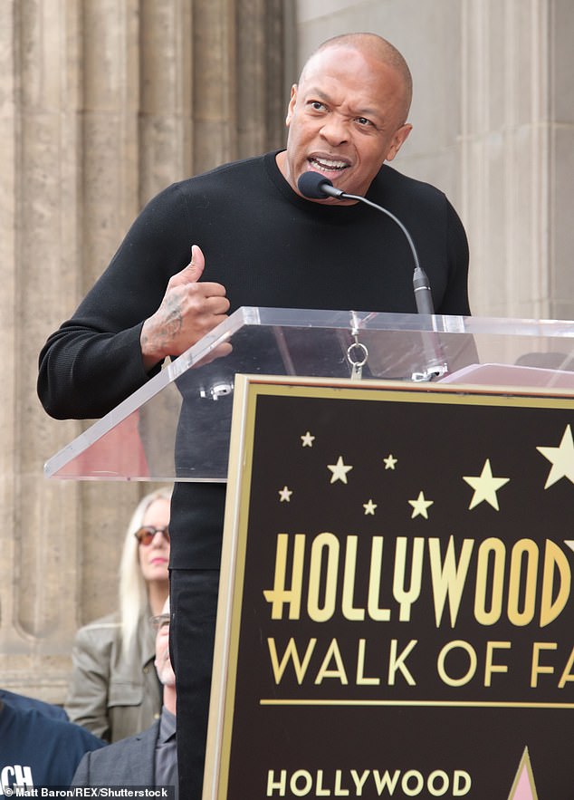 Still D.R.E.: Also in attendance were Snoop's longtime friends Dr. Dre, Quincy Jones, Pharrell Williams, and Warren G