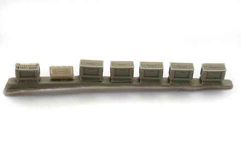 Ammunition box for machine gun band 12,7 mm (USA), 6 pc
