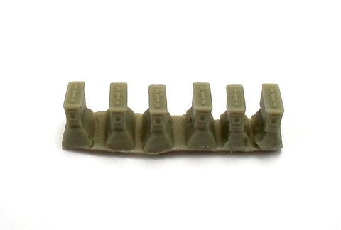 Ammunition box for machine gun band 7,62 mm (US), 6 pc