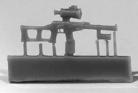 VSS Vintorez sniper rifle w. NSPU-3 scope, 6pc