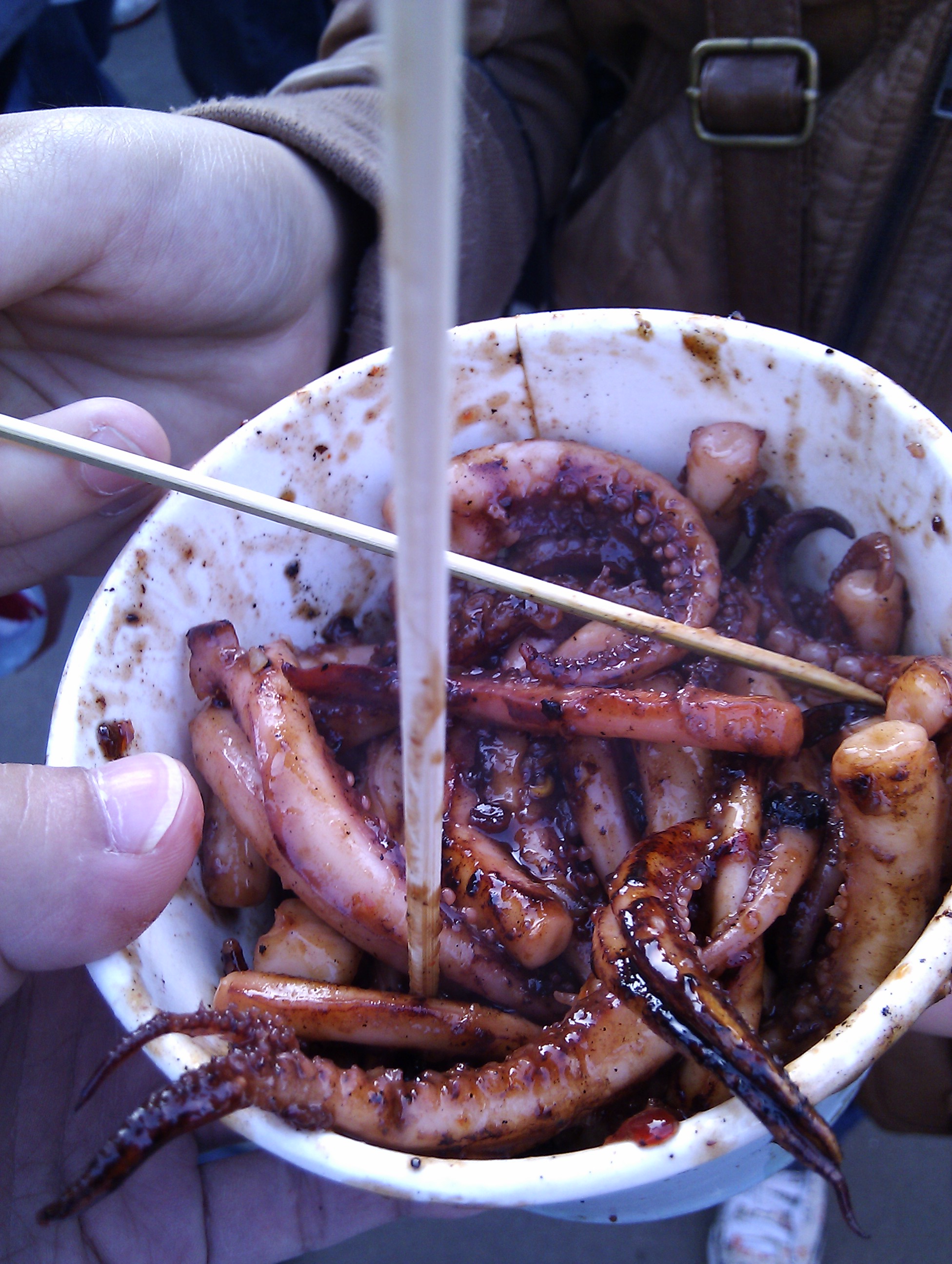 Yummy squid.