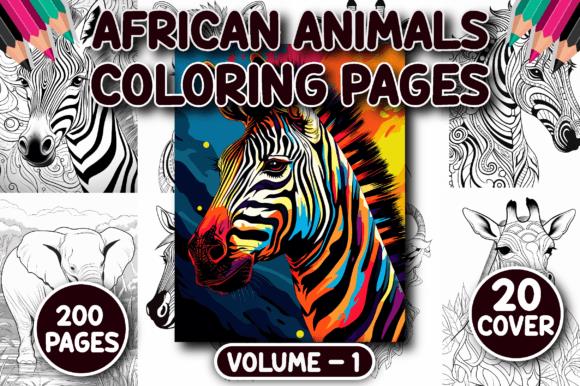 African Animals Coloring Pages Cover